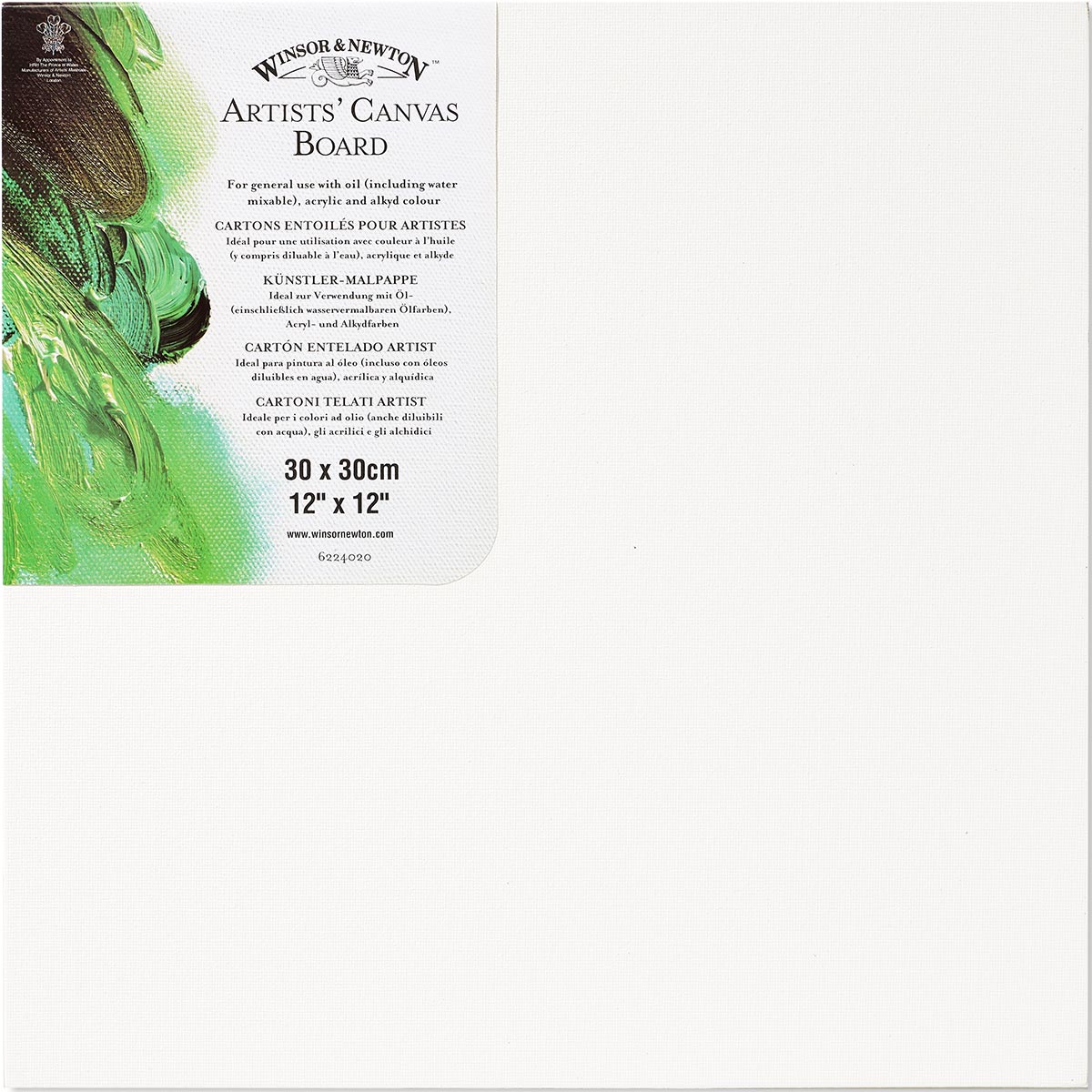 Winsor & Newton Canvas Board Pack of 3 — 30 x 30cm