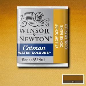 Winsor & Newton Cotman Watercolour Half Pan - Yellow Ochre