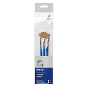 W&N Cotman Brush Short Handle V3 Set of 3
