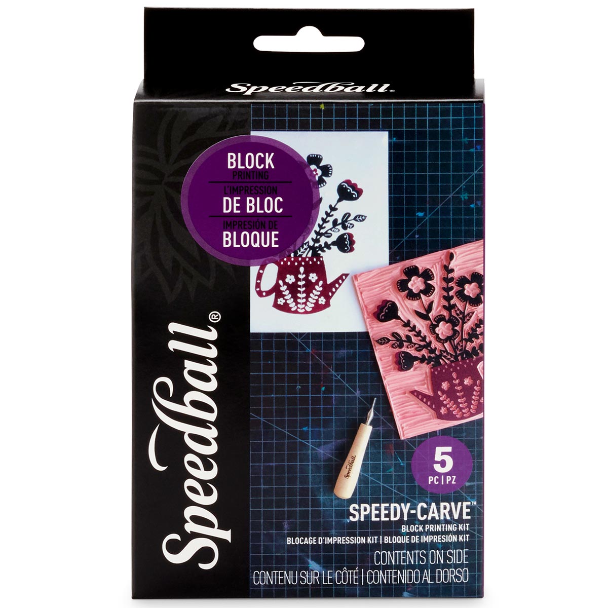 Speedball Speedy-Carve Block Printing Kit 5-Piece