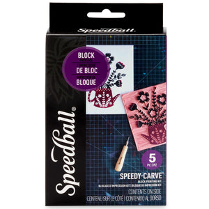 Speedball Speedy-Carve Block Printing Kit 5-Piece