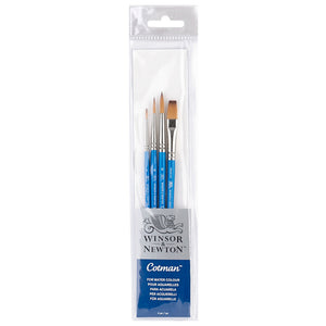 W&N Cotman Short Handle 4 Brush Wallet