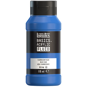 Liquitex Basics Acrylic Fluid — Fluorescent Blue S2