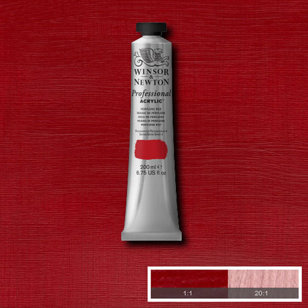 Winsor & Newton Professional Acrylic 200ml — Perelene Red
