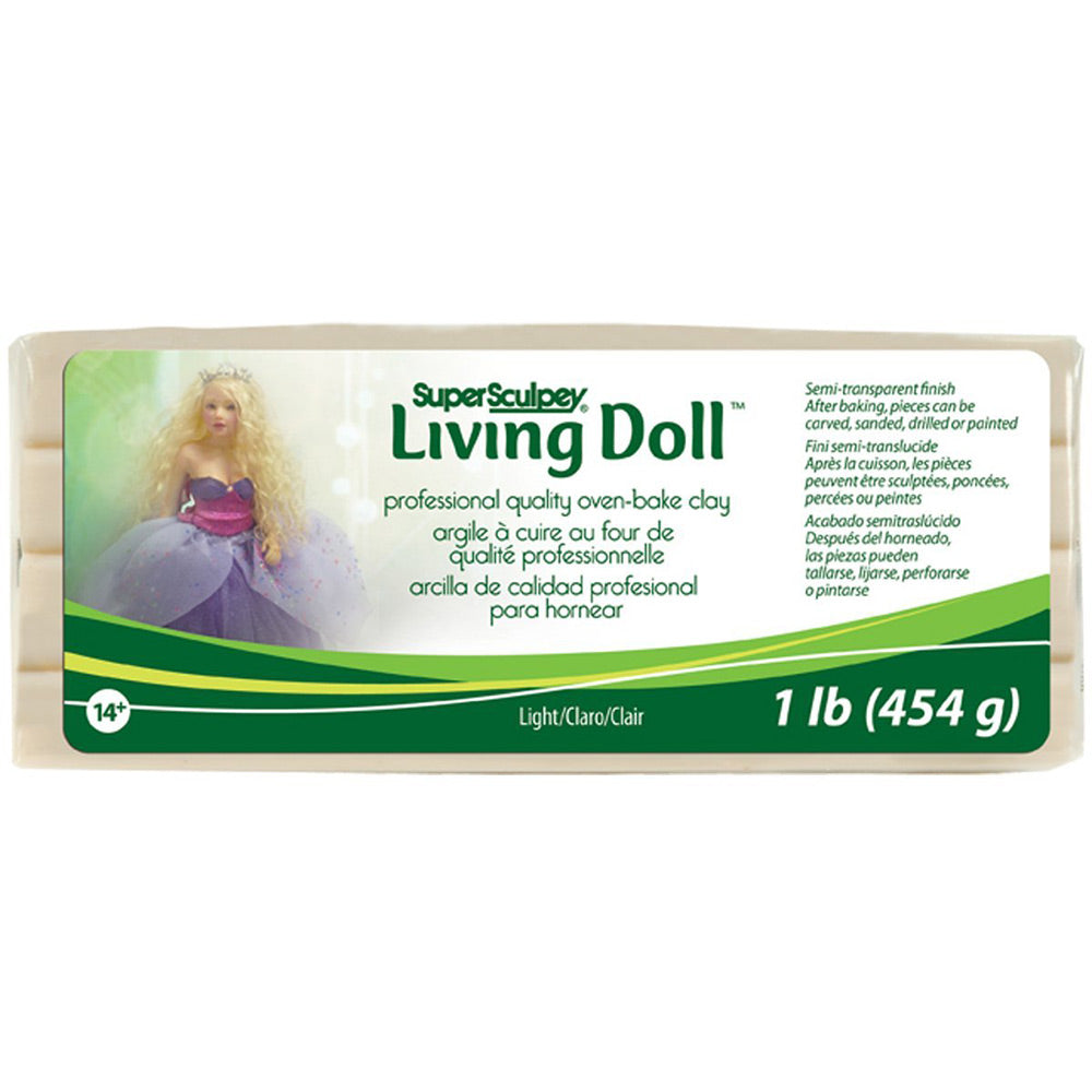 Super Sculpey Living Doll – Light Flesh, 1lb