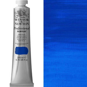 Winsor & Newton Professional Acrylic 200ml — Cobalt Blue