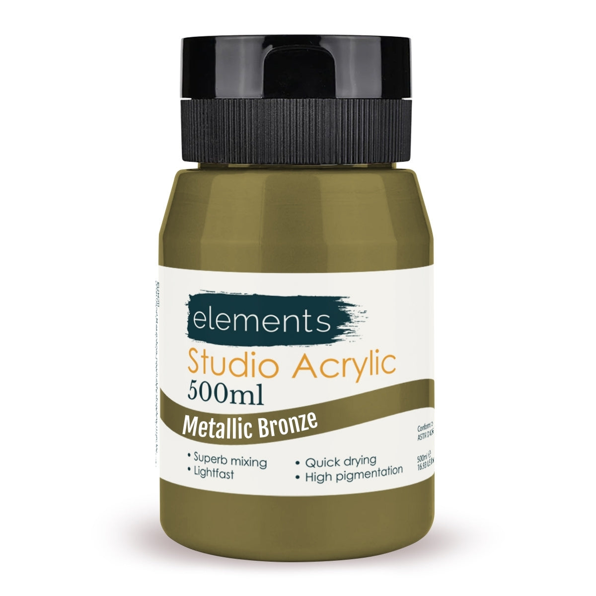 Elements Artists Acrylic 500ml — Bronze