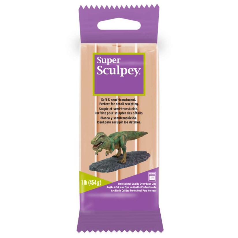 Super Sculpey Polymer Clay – Beige, 1lb