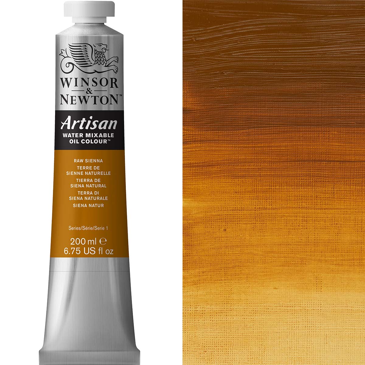Winsor & Newton Artisan Water Mixable Oil 200ml — Raw Sienna