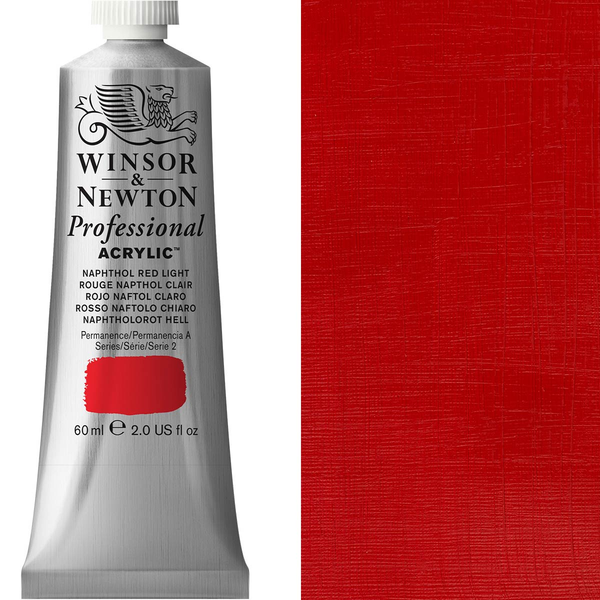 Winsor & Newton Professional Acrylic 60ml - Naphthol Red Light