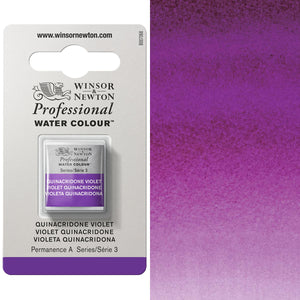 Winsor & Newton Professional Watercolour Half Pan — Quinacridone Violet