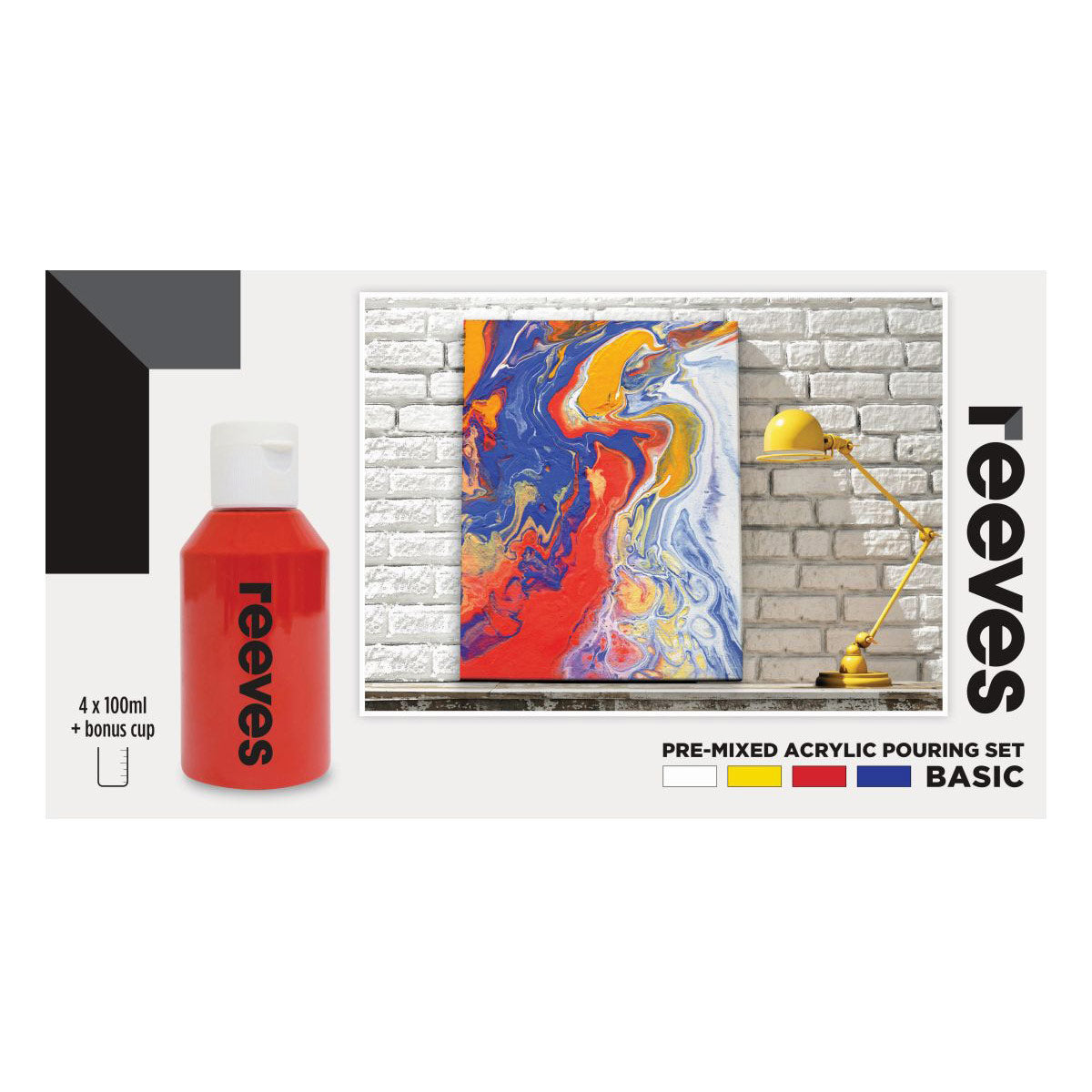 Reeves Pouring Acrylic Set | Primary