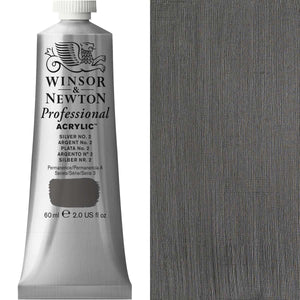 Winsor & Newton Professional Acrylic 60ml - Silver No.2