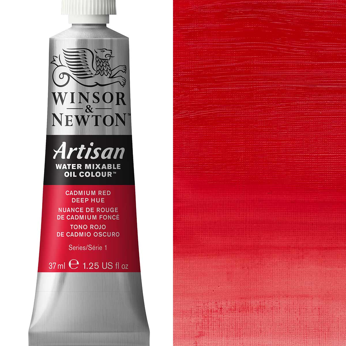 Winsor & Newton Artisan Water Mixable Oil 37ml - Cadmium Deep Red