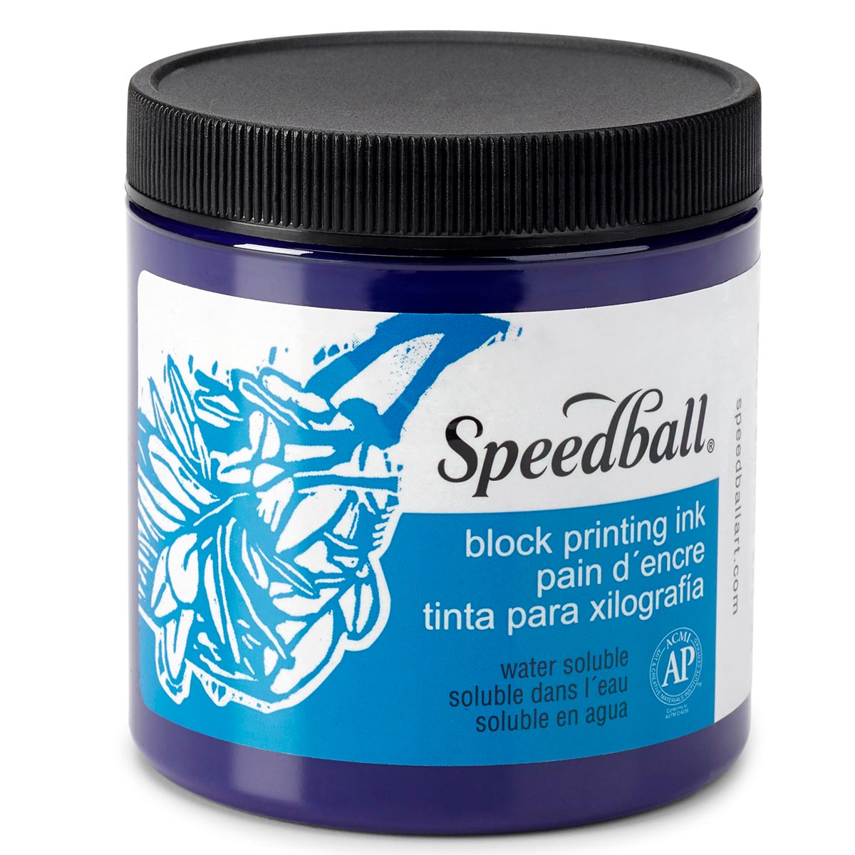 Speedball Water-Soluble Block Printing Ink 236ml (8oz) - Violet