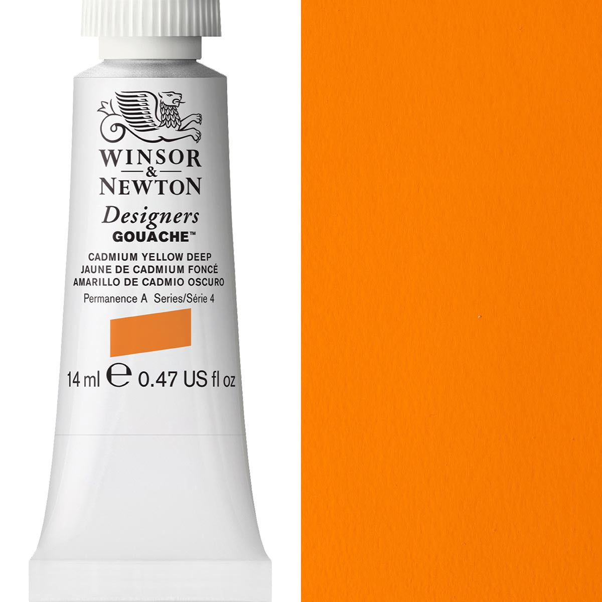 Winsor & Newton Designers' Gouache 14ml - Cadmium Yellow Deep