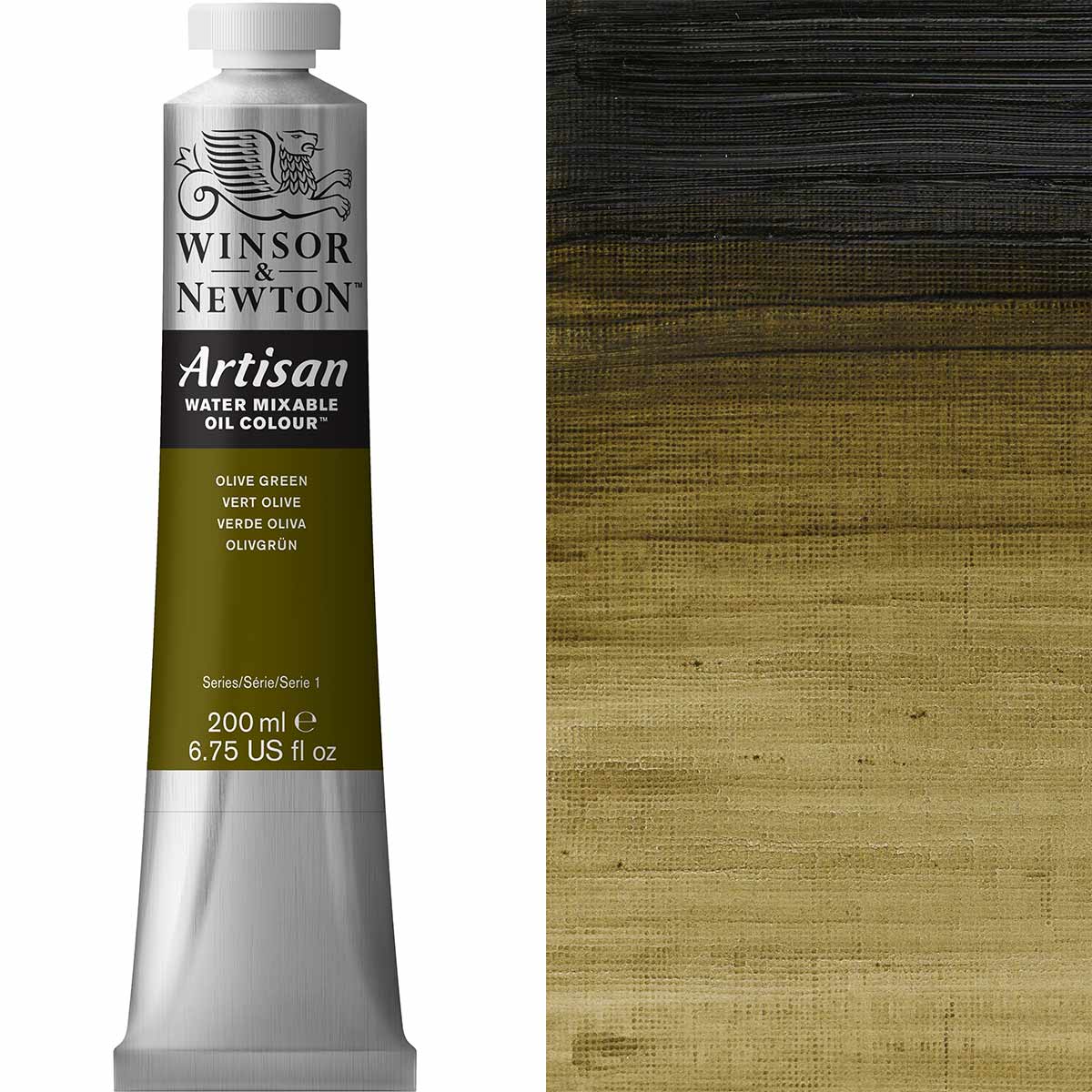 Winsor & Newton Artisan Water Mixable Oil 200ml — Olive Green