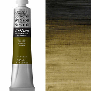 Winsor & Newton Artisan Water Mixable Oil 200ml — Olive Green