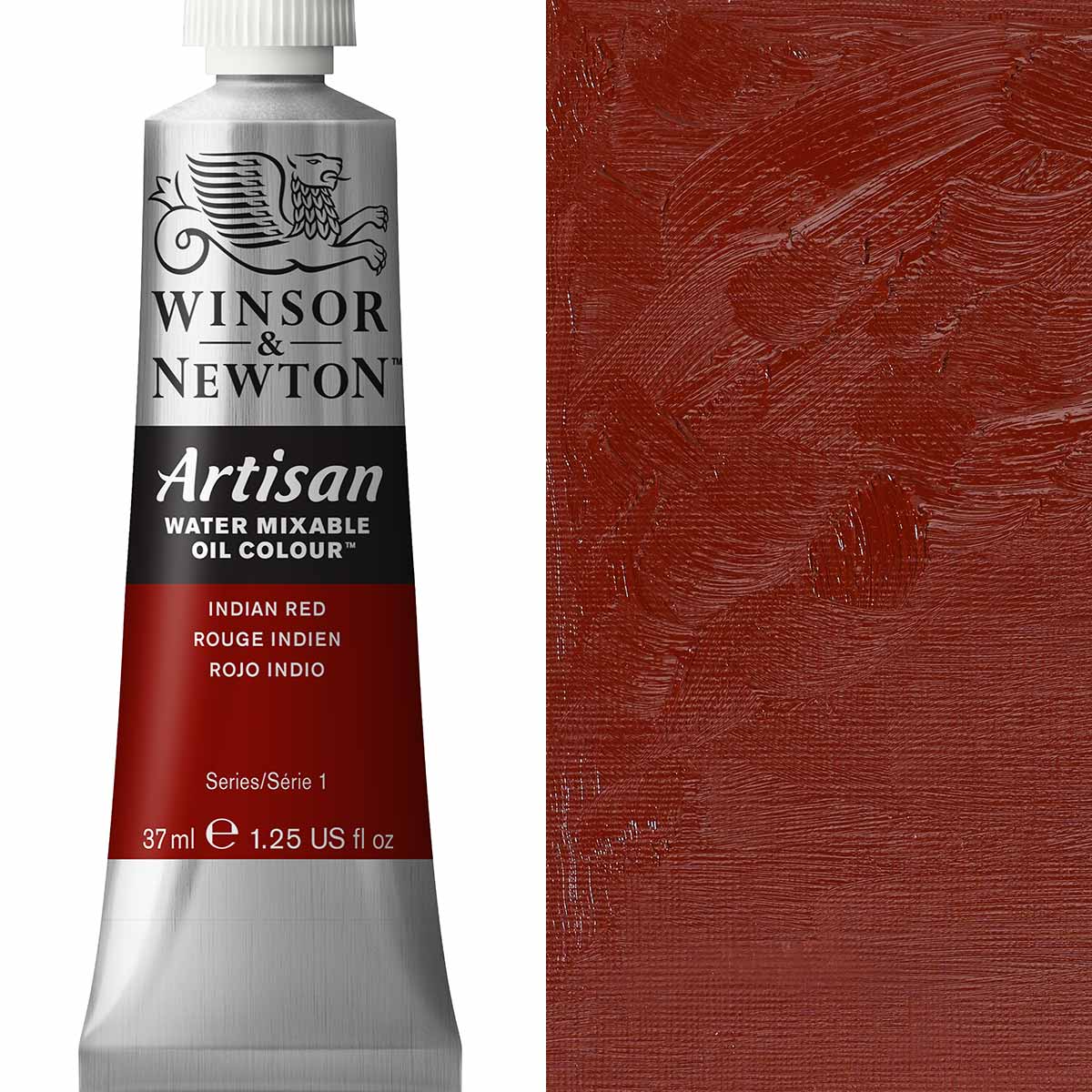 Winsor & Newton Artisan Water Mixable Oil 37ml - Indian Red
