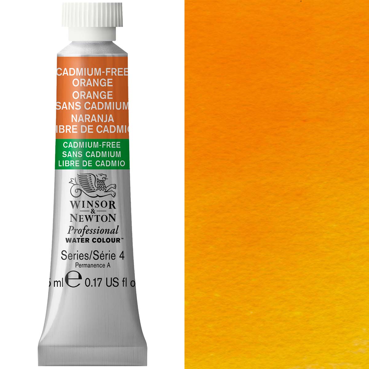Winsor & Newton Professional Watercolour 5ml — Cadmium-Free Orange
