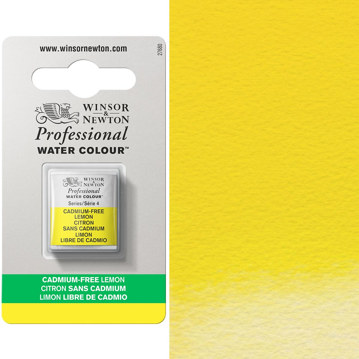 Winsor & Newton Professional Watercolour Half Pan — Cadmium-Free Lemon