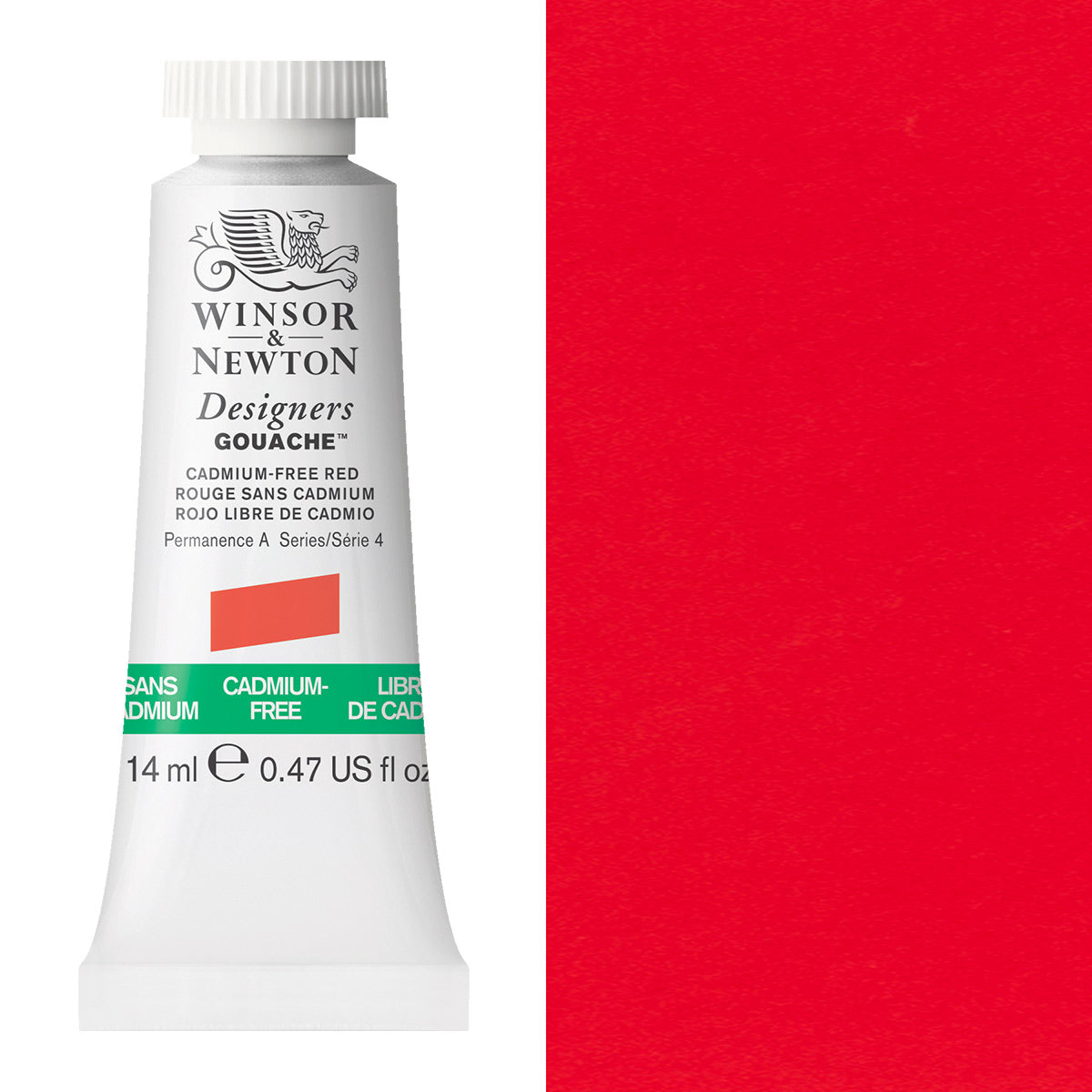 Winsor & Newton Designers' Gouache 14ml - Cadmium-Free Red