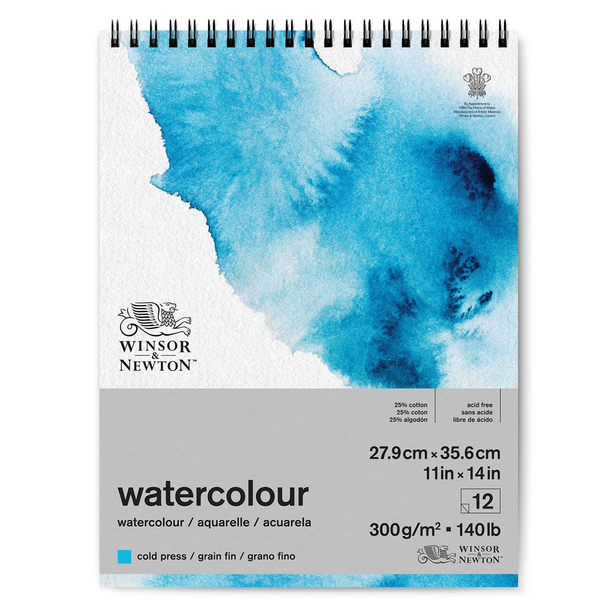 Winsor & Newton Watercolour Pad Spiral Cold Press — 11 x 14 in