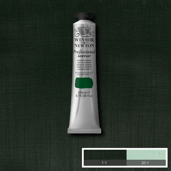 Winsor & Newton Professional Acrylic 200ml — Hookers Green