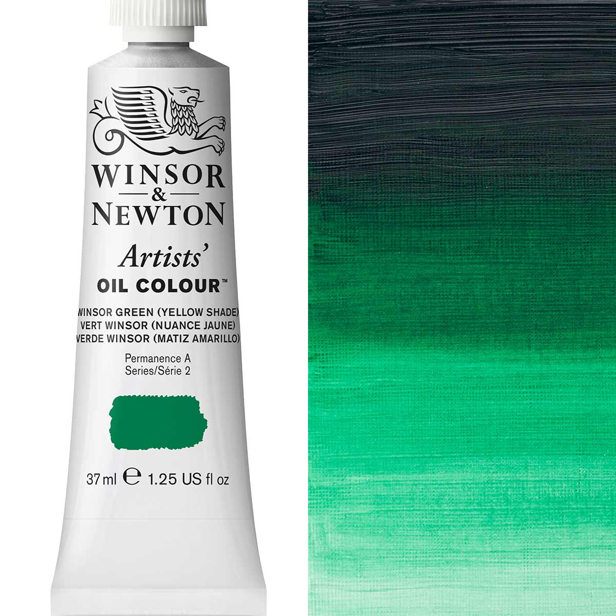 W&N Artists' Oil Colour 37ml Winsor Green Yellow Shade