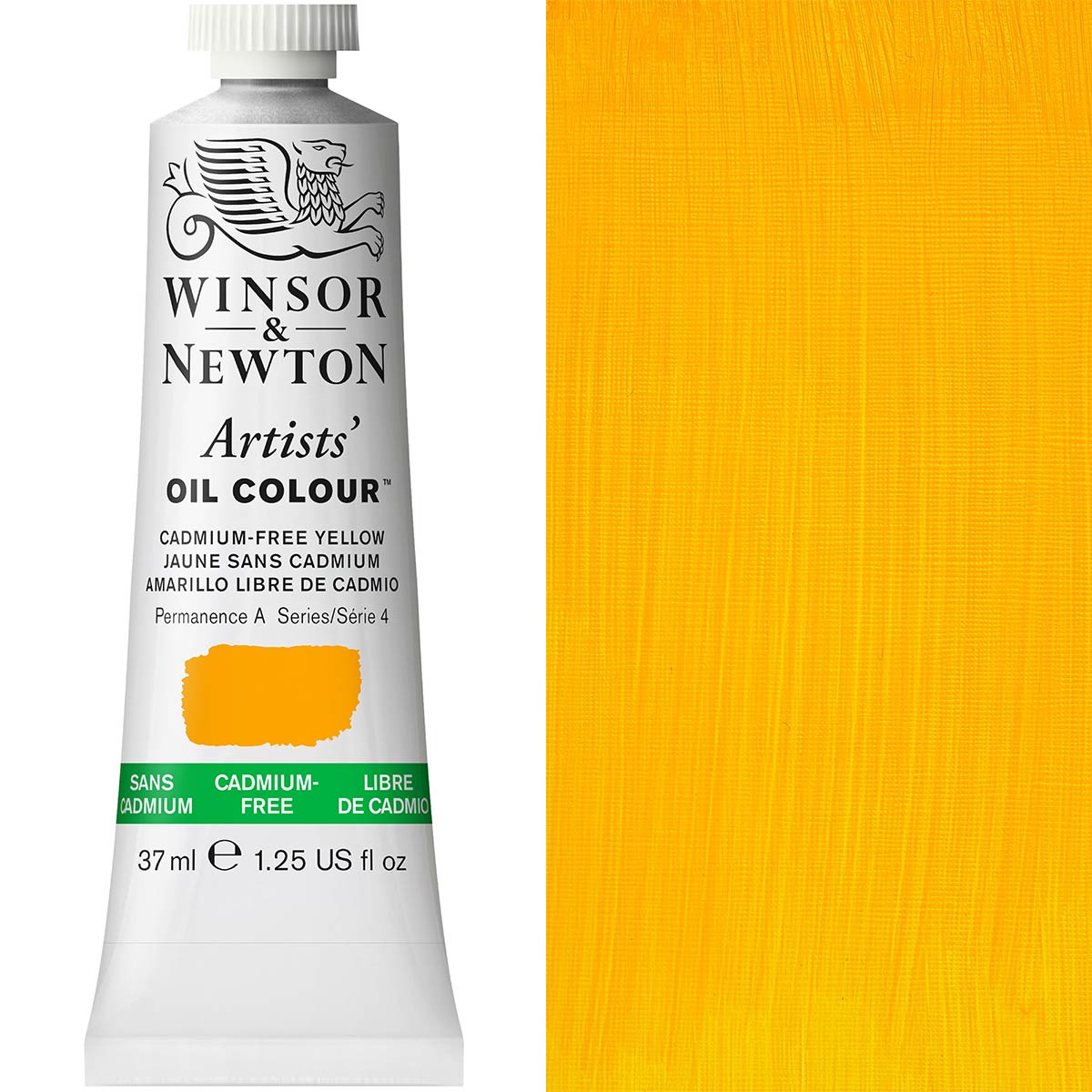 Winsor & Newton Artists' Oil Colour 37ml — Cadmium-Free Yellow