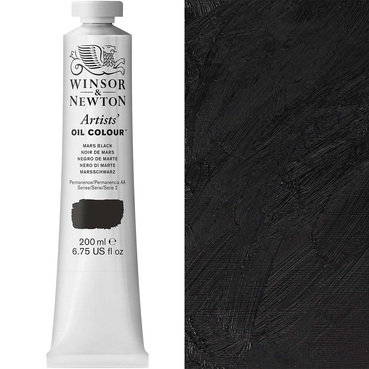 Winsor & Newton Artists' Oil Colour 200ml - Mars Black