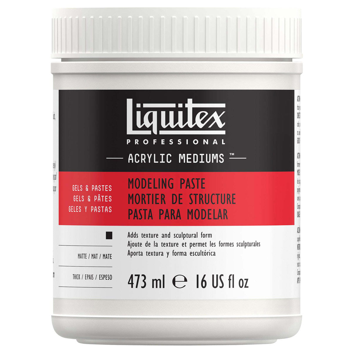 Liquitex Modelling Paste — 473ml