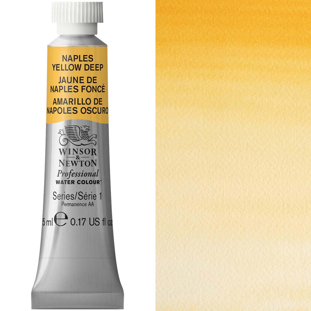 Winsor & Newton Professional Watercolour 5ml — Naples Yellow Deep