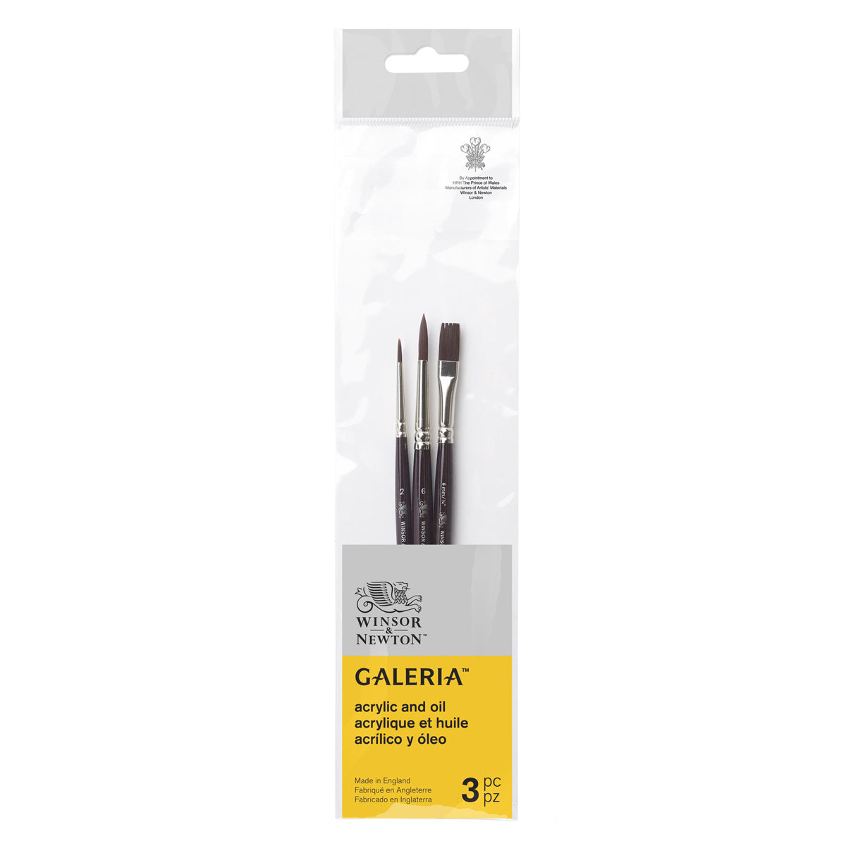 W&N Galeria Short Handle Brush Value Pack