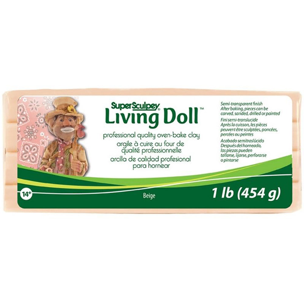 Super Sculpey Living Doll – Beige, 1lb