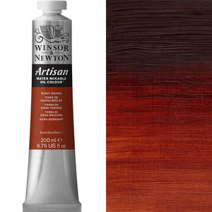 Winsor & Newton Artisan Water Mixable Oil 200ml — Burnt Sienna