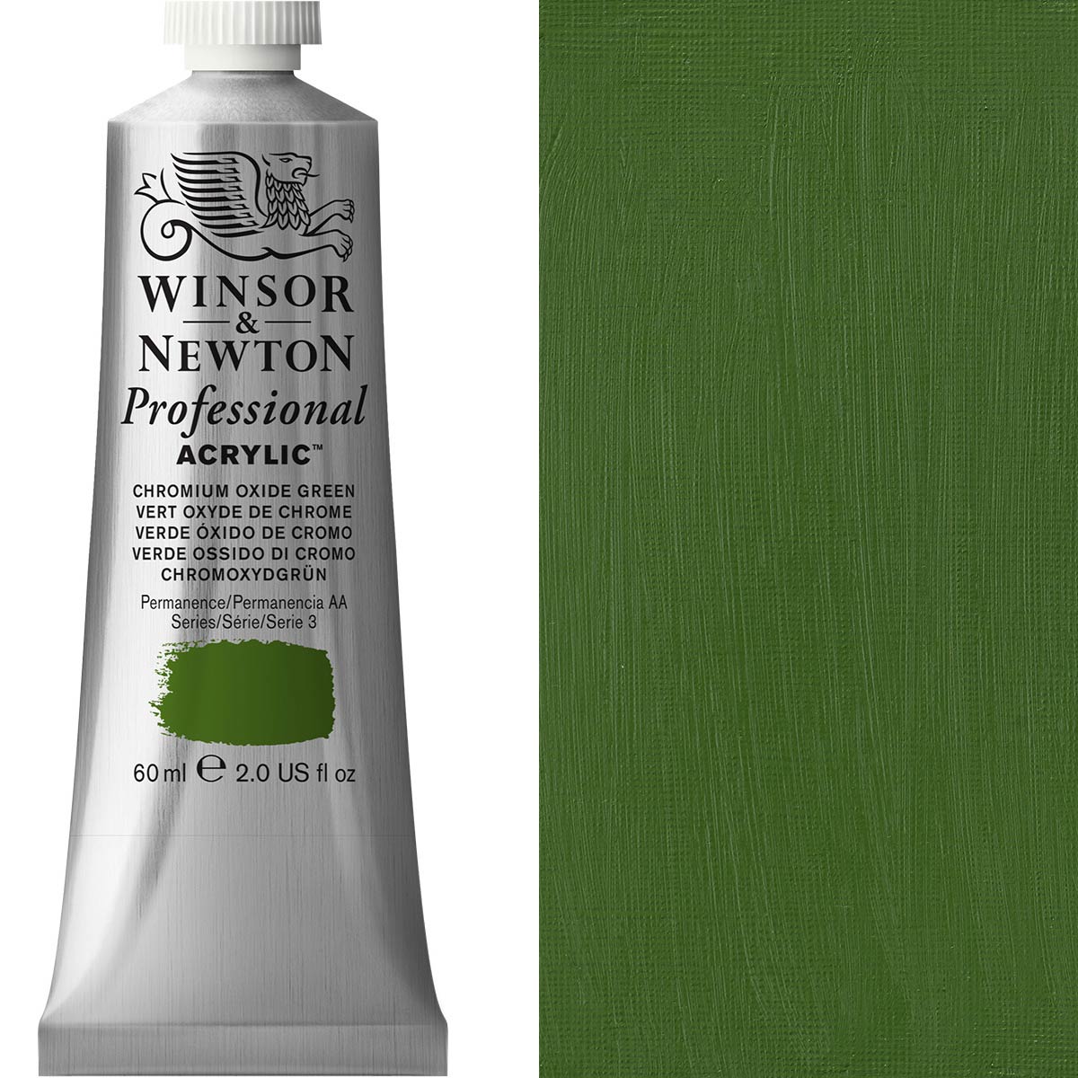 Winsor & Newton Professional Acrylic 60ml - Chromium Oxide Green