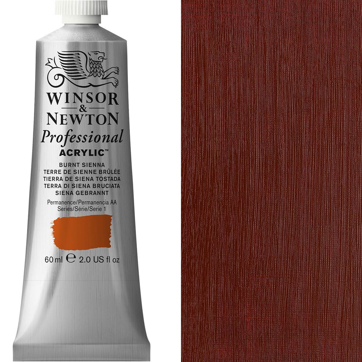 Winsor & Newton Professional Acrylic 60ml - Burnt Sienna