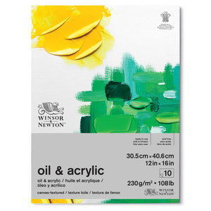 Winsor & Newton Oil and Acrylic Colour Pad — 12 x 16 in
