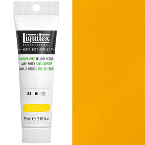 Liquitex Heavy Body Acrylic Cadmium-Free 59ml — Yellow Medium