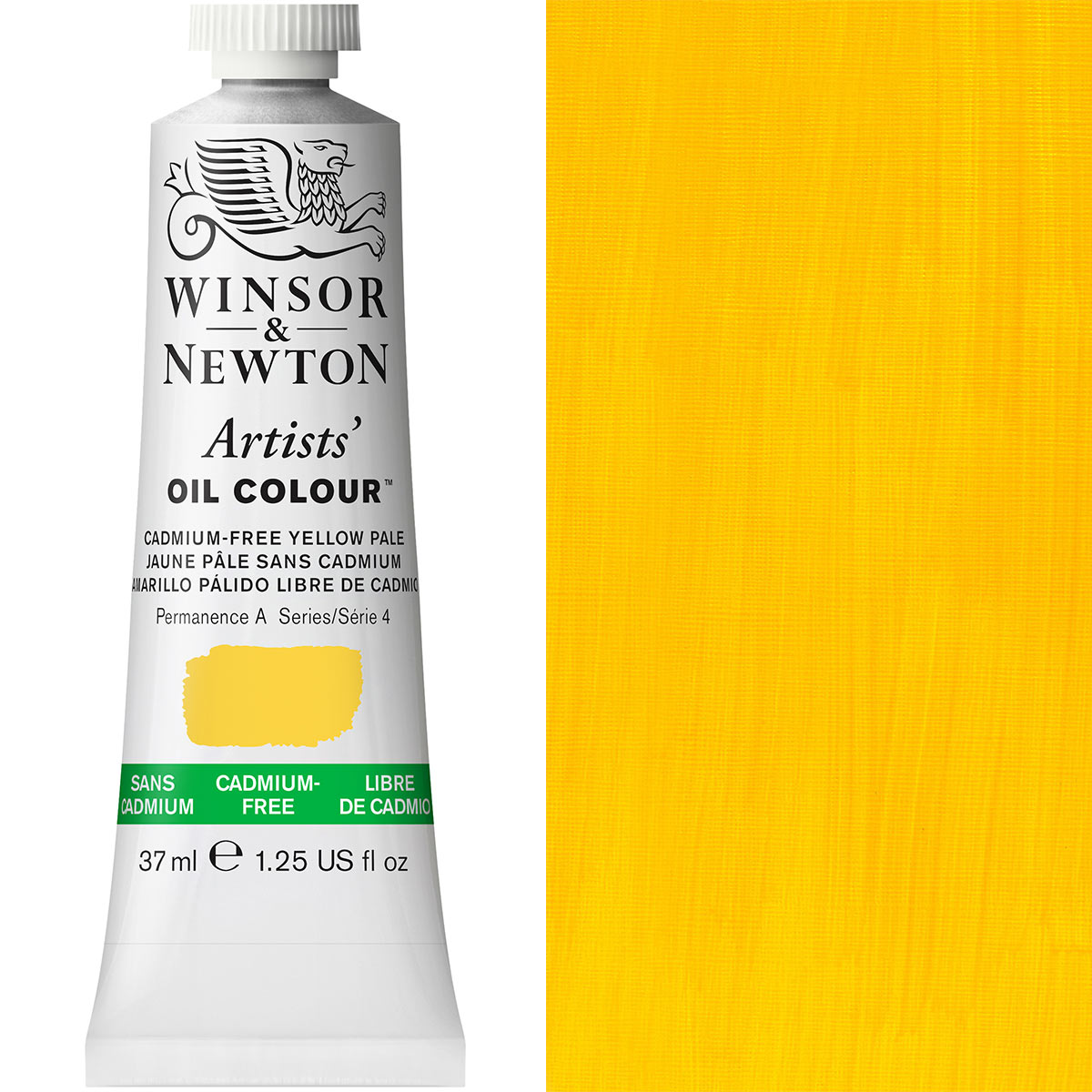 Winsor & Newton Artists' Oil Colour 37ml — Cadmium-Free Yellow Pale