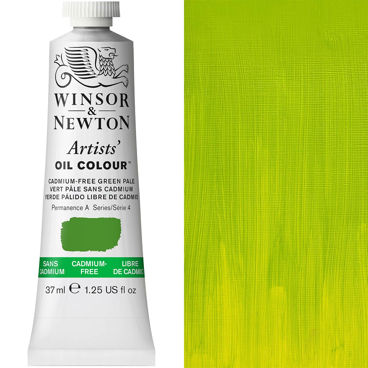 Winsor & Newton Artists' Oil Colour 37ml — Cadmium-Free Green Pale