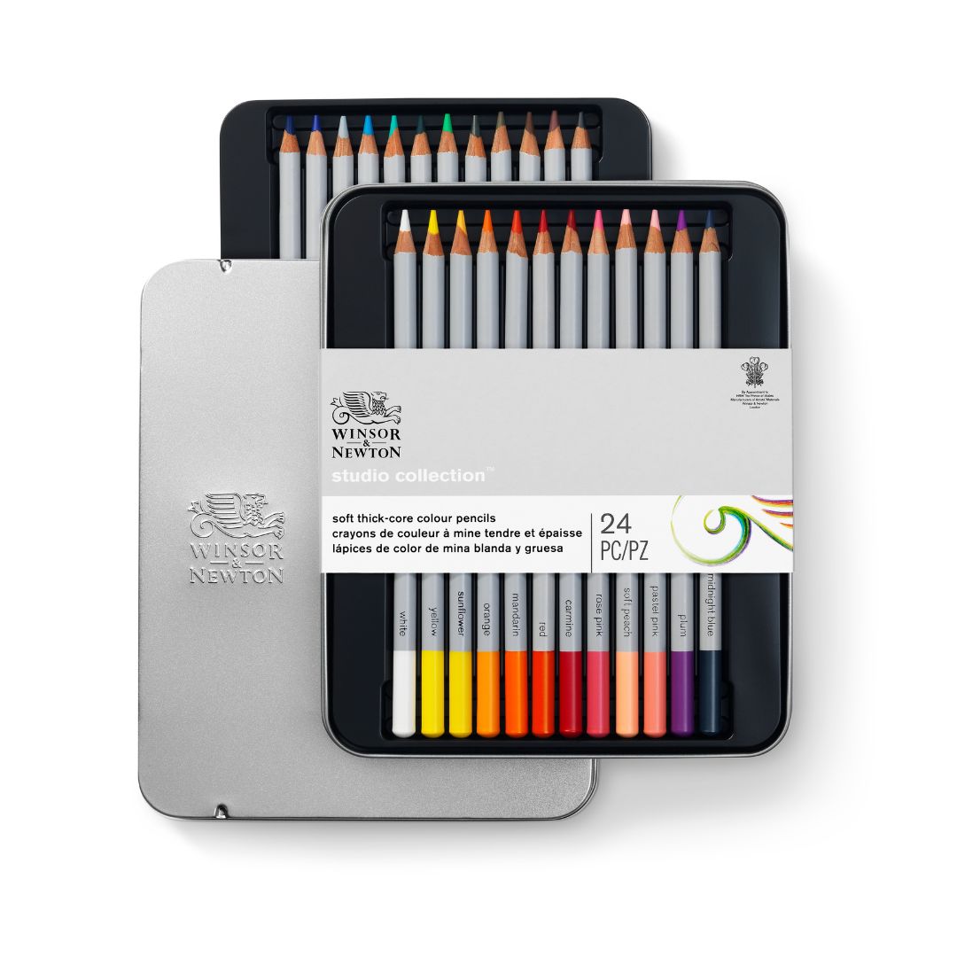 W&N 24 ct Coloured Pencil Tin