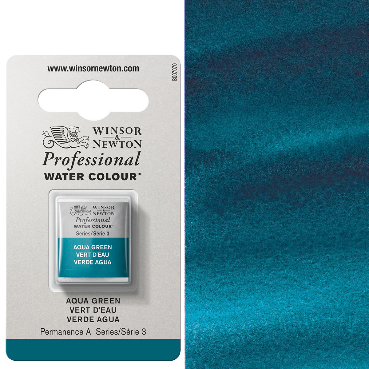 Winsor & Newton Professional Watercolour Half Pan — Aqua Green