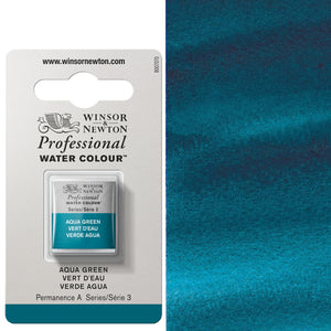 Winsor & Newton Professional Watercolour Half Pan — Aqua Green