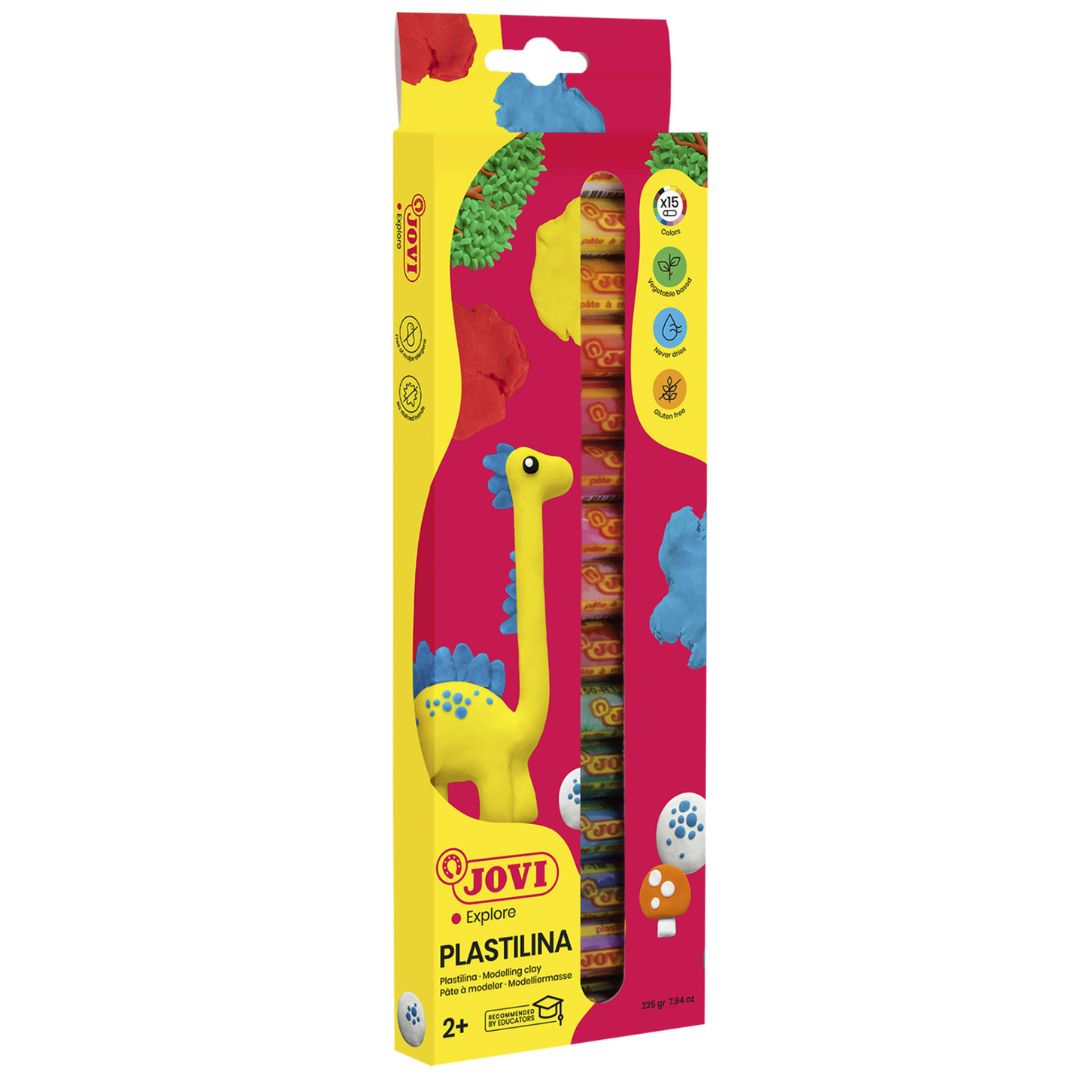 Jovi Plastilina 15 Bars Assorted Colours 15g