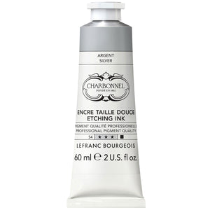 Charbonnel Etching Ink 60ml Silver S4