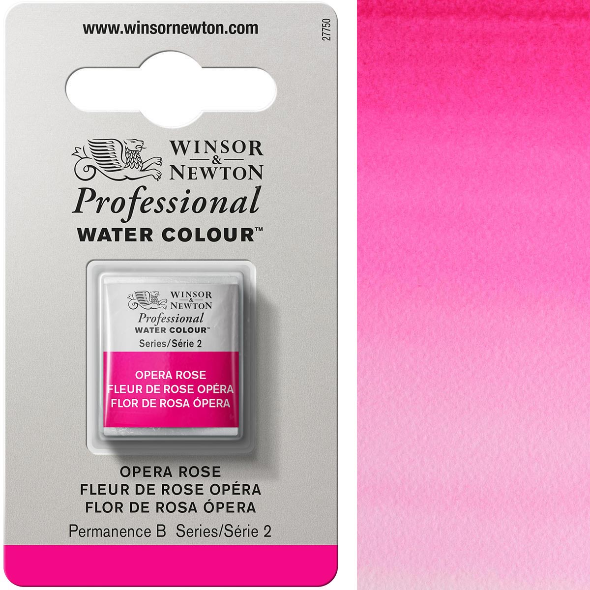 Winsor & Newton Professional Watercolour Half Pan — Opera Rose