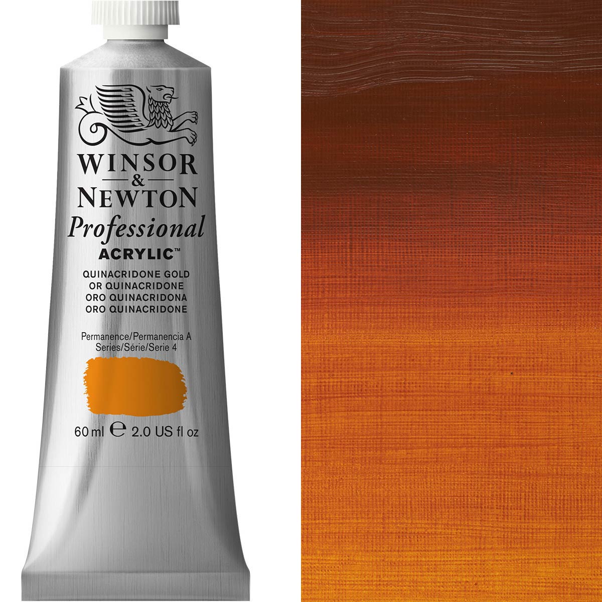 Winsor & Newton Professional Acrylic 60ml - Quinacridone Gold