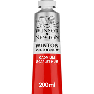 W&N Winton Oil Colour 200ml Cadmium Scarlet Hue